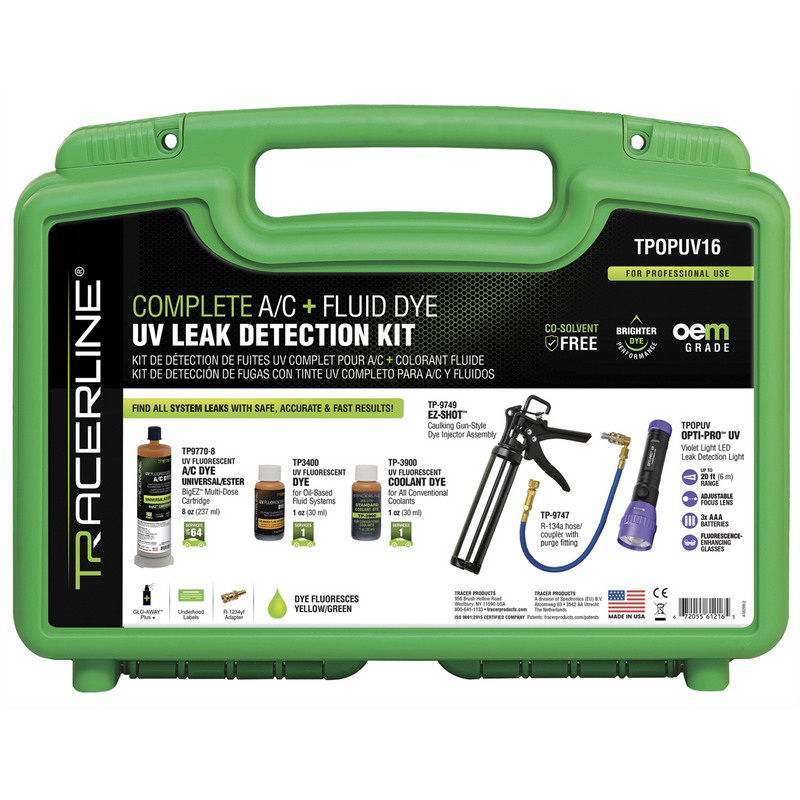 EZ-Shot kit with, TPOPUV OPTI-PRO UV flashlight