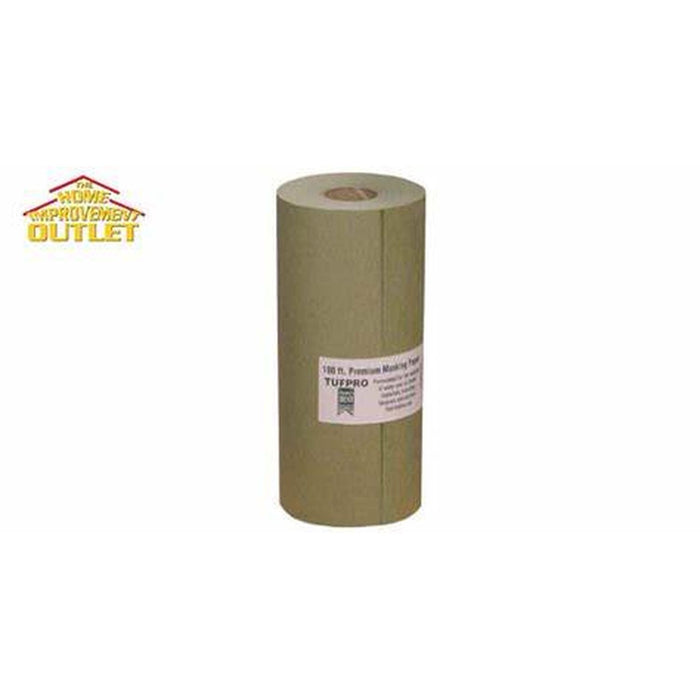 Trimaco ONE TUFF 17606 Masking Paper, 6 in W x 180 ft L x 0.002 in THK, Polyurethane, Gold