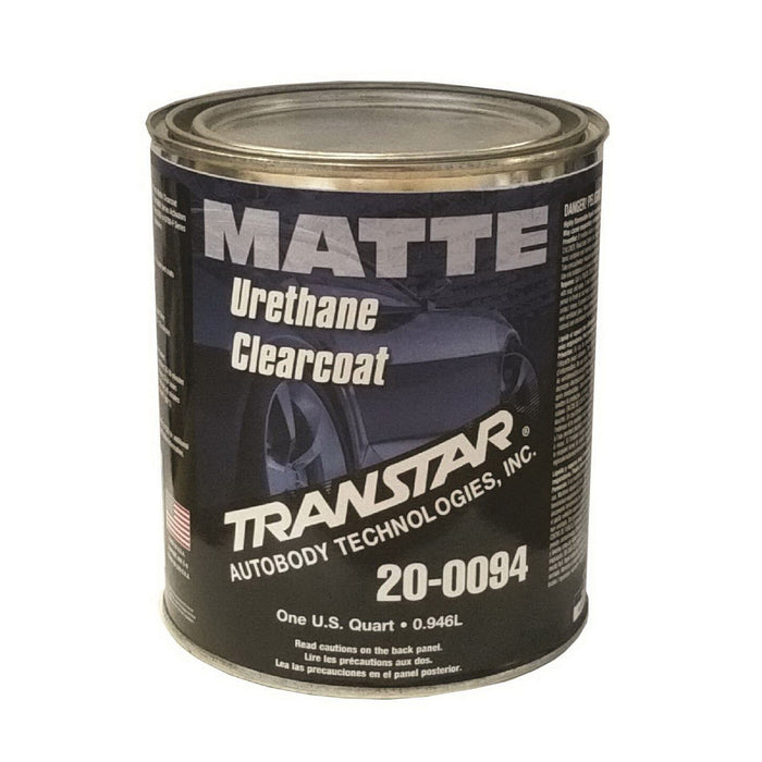 Transtar Autobody Technology 20-0094 Urethane Clearcoat, 1 qt Can, Matte, 4:1 Mixing