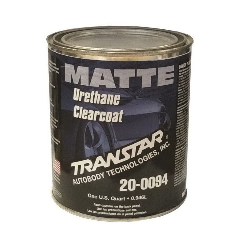 Transtar Autobody Technology 20-0094 Urethane Clearcoat, 1 qt Can, Matte, 4:1 Mixing