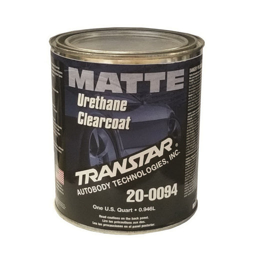 Transtar Autobody Technology 20-0094 Urethane Clearcoat, 1 qt Can, Matte, 4:1 Mixing