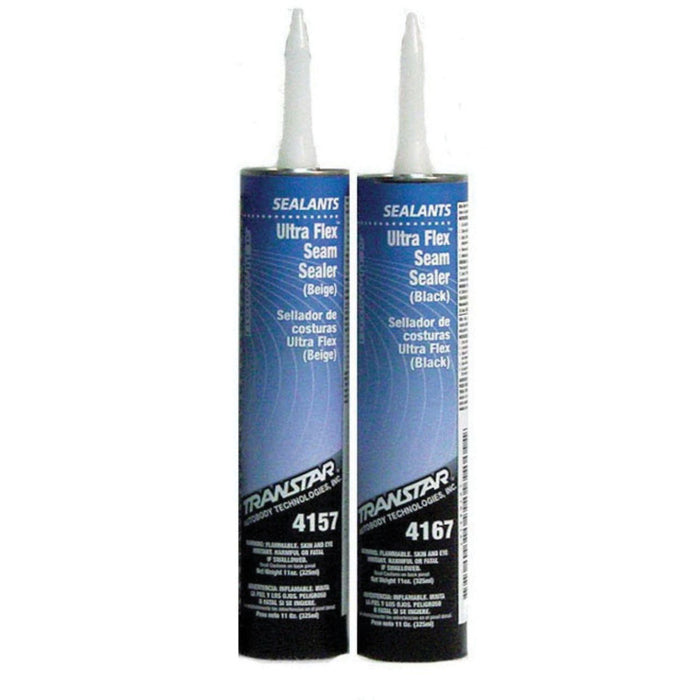 Transtar Autobody Technology Ultra Flex 4157 Seam Sealer, 11 oz Cartridge, Beige, Pasty Solid