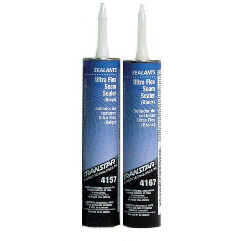 Transtar Autobody Technology Ultra Flex 4157 Seam Sealer, 11 oz Cartridge, Beige, Pasty Solid