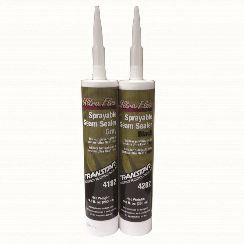 Transtar Autobody Technology Ultra Flex 4182 Sprayable Seam Sealer, 11 oz Cartridge, Gray, Solid Pas