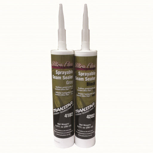 Transtar Autobody Technology Ultra Flex 4182 Sprayable Seam Sealer, 11 oz Cartridge, Gray, Solid Pas