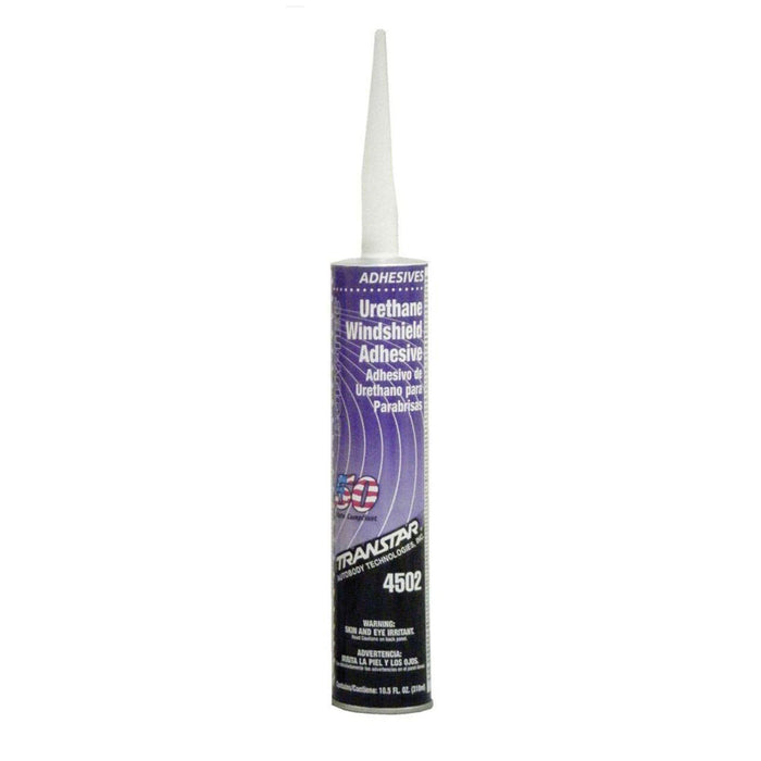 Transtar Autobody Technology 4502 Windshield Adhesive, 11 oz Cartridge, Paste, Black, 24 to 36 hr Cu
