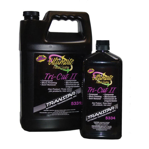 Transtar Autobody Technology 5334 Tri-Cut Compound, 1 qt Bottle, Glossy White, Liquid
