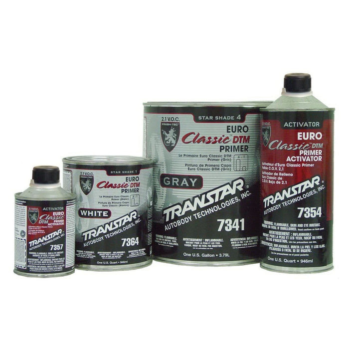 Transtar Autobody Technology Euro Classic 7361 DTM Primer, 1 gal Can, White, 4:1 or 4:1:1 Mixing