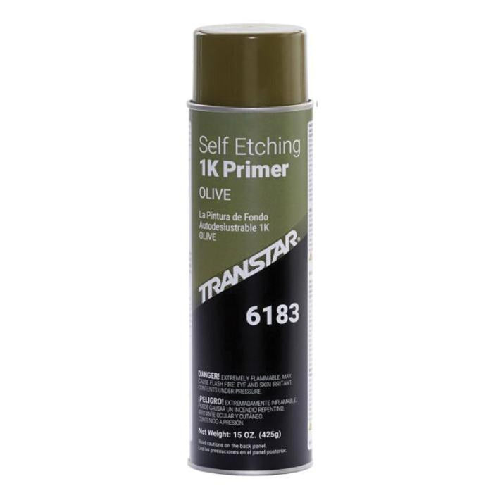 Transtar 6183 Self-Etching 1K Primer - Olive Green, 20 oz Aerosol Can
