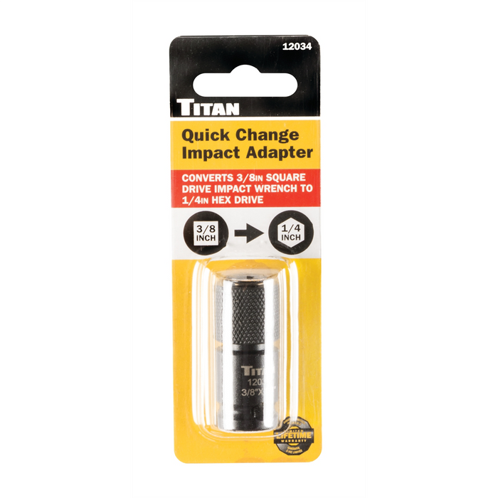 Titan Hand Tools 3/8" SQUARE DR TO 1/4" HEX DRI