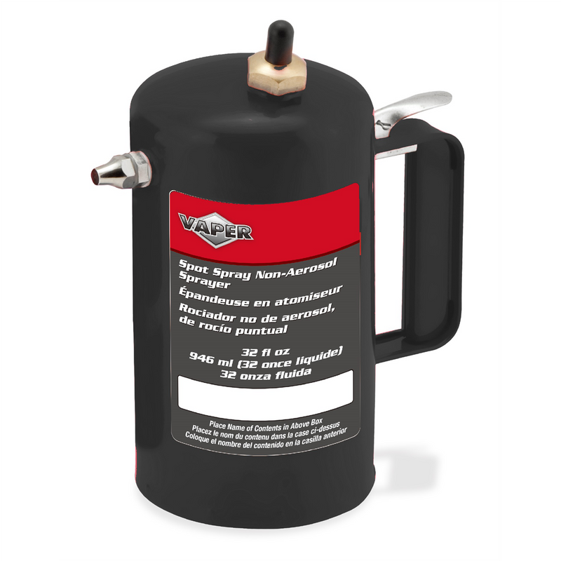 Black Non-Aerosol Spot Sprayer - Refillable, 80-150 psi, Part 19422