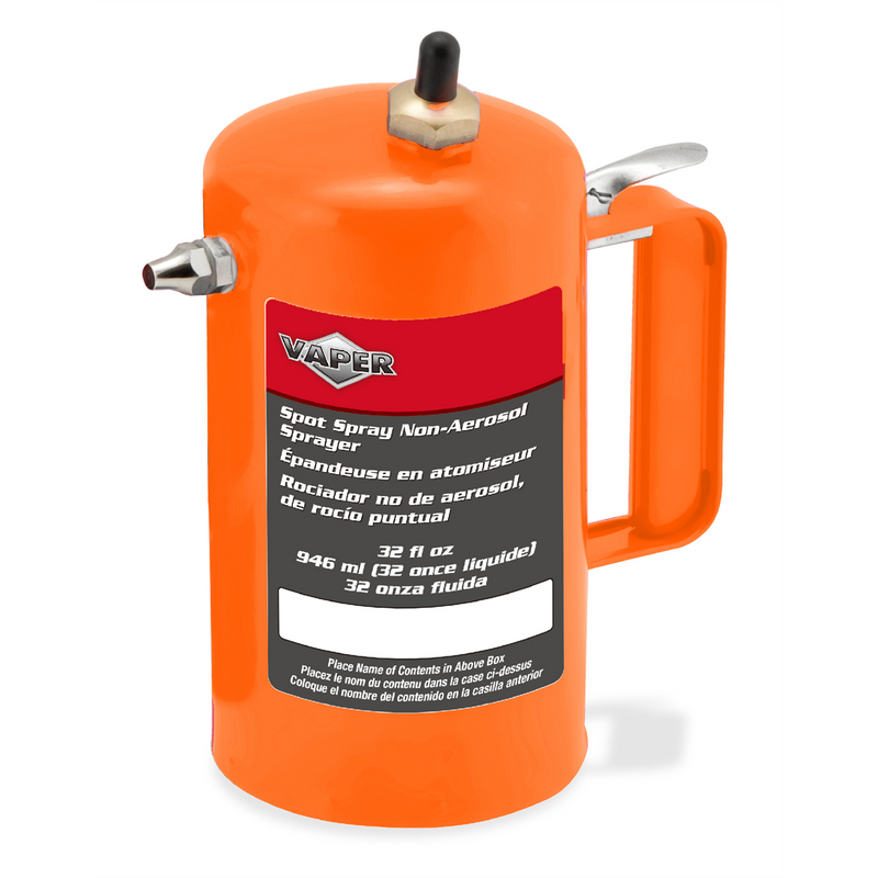 Orange Non-Aerosol Spot Sprayer - Refillable, 80-150 psi, Part 19423