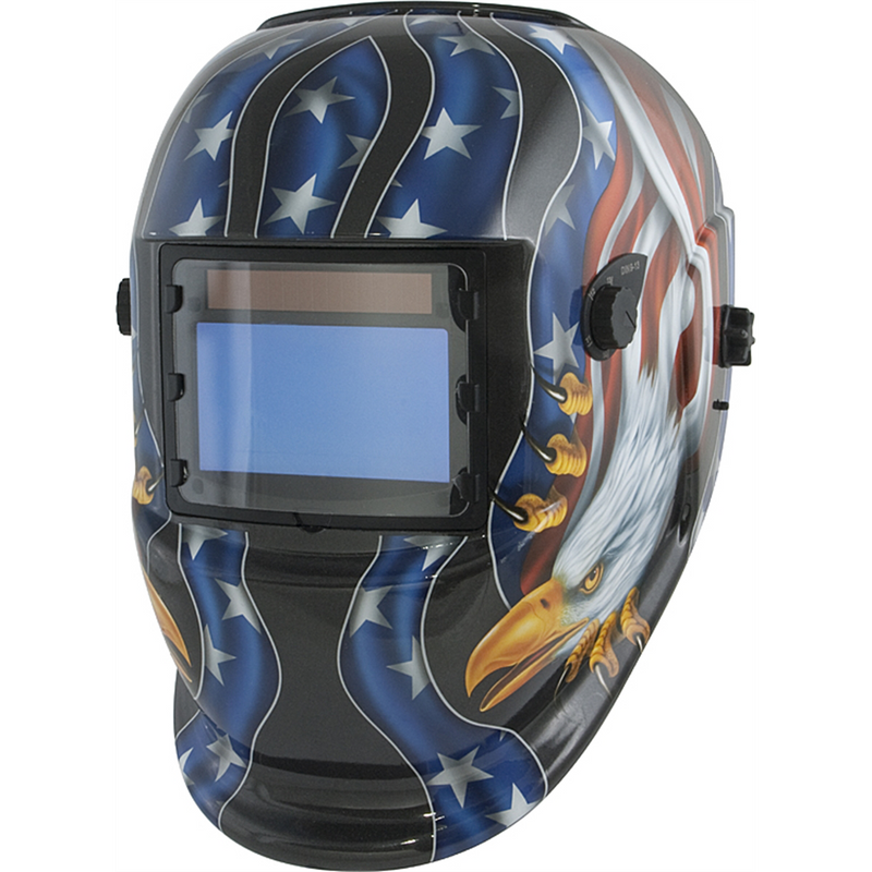 Solar Powered Auto Darkening Welding He