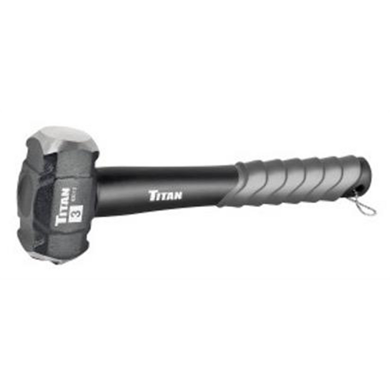 3 lb Cross Pattern Drilling Hammer 63013 with reinforced fiberglass handle for