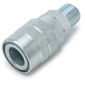 Titan Hand Tools 19343 Industrial Style Air Line Coupler, 1/4 in, MNPT, Steel