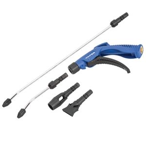 Titan Hand Tools 19475 4-in-1 Interchangeable Blow Gun Kit, 1/4 in, Blue, Pistol Handle