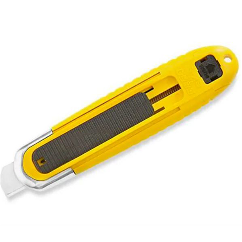 Olfa Self-Retracting Knife H-3556 with Spring Blade, Metal Tip for Cutting, Tape Slitting
