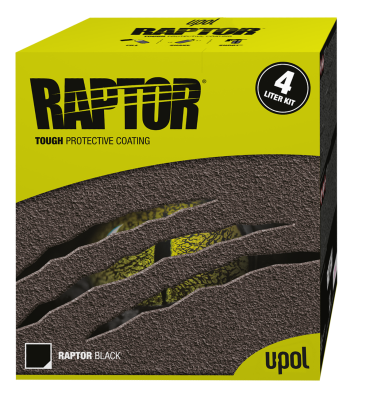 U-POL RAPTOR UP0821V Low VOC Raptor Kit, Tintable, 3:1 Mixing, 125 sq-ft Coverage