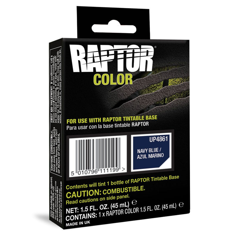 U-POL RAPTOR UP4861 Raptor Color, 1.5 fl-oz Pouch, Navy Blue, 3:1 Mixing, 30 sq-ft Coverage