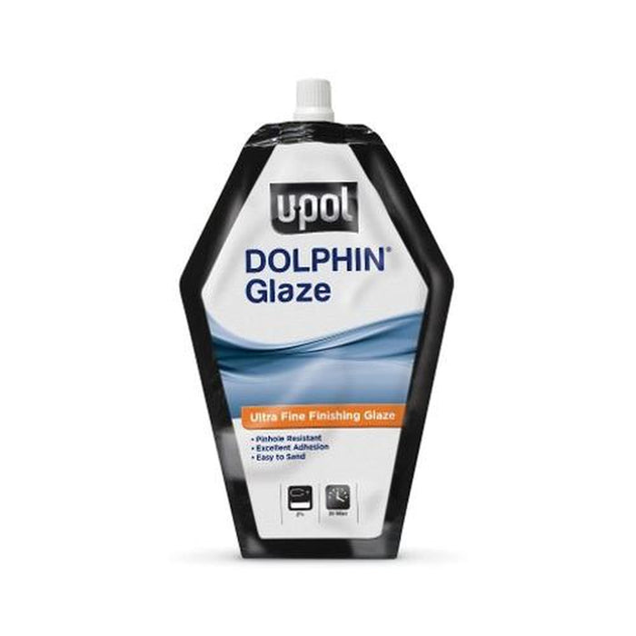 U-POL DOLPHIN 0714 Turquoise Green 14.8 oz Soft Filler Bag Premium Self-Leveling Finishing Glaze — view 3