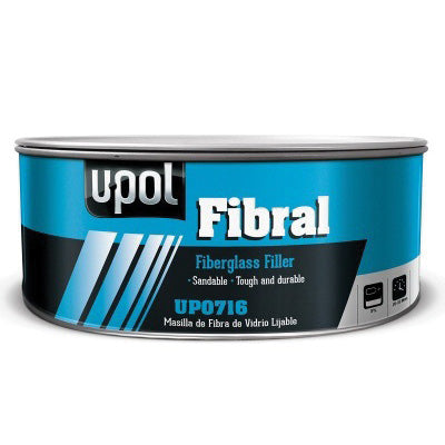U-POL UP0716 Fibral Fiberglass Filler, 900 mL Tin, Pale Yellow, Paste