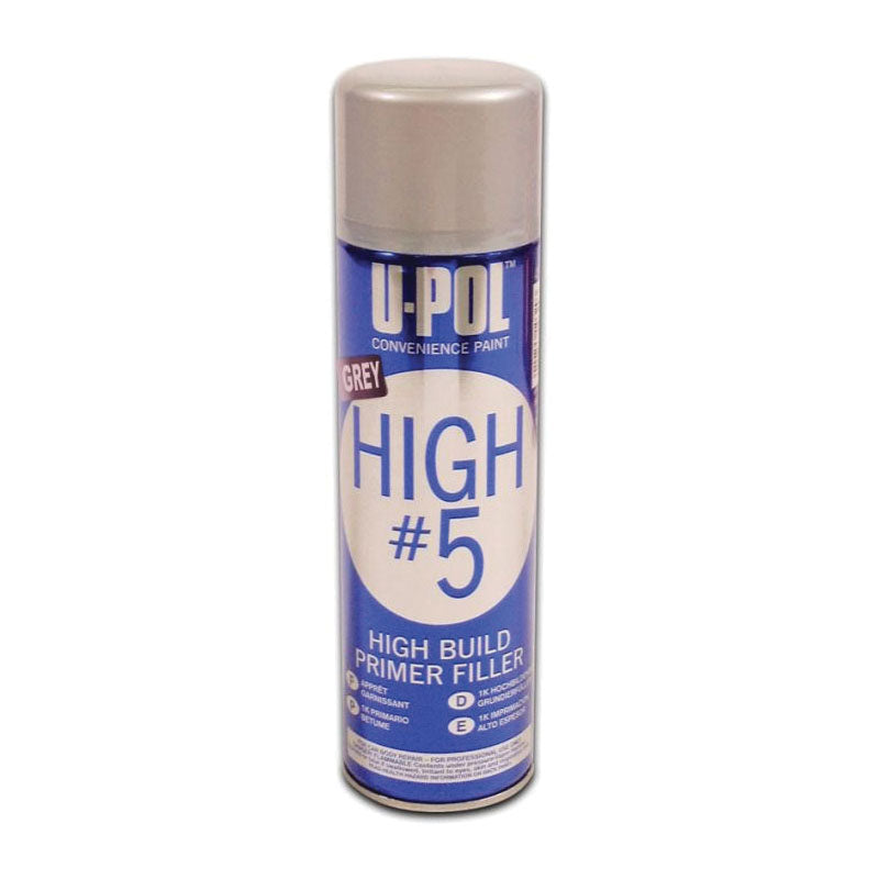 0791V HIGH #5 Gray High-Build Primer 450 mL, 21.5 sq-ft Coverage, 60 min Dry Cure