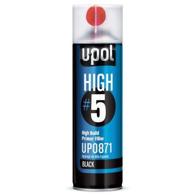 HIGH#5 High Build Primer 0765V - 450 ml aerosol, dark gray, covers 21.5 sq-ft, spot repair