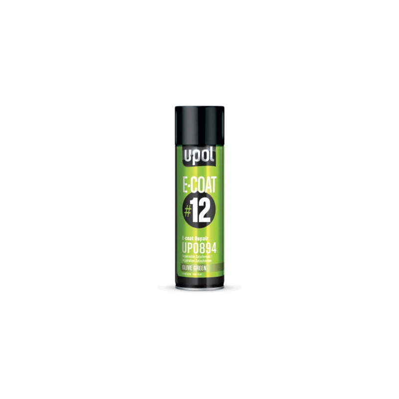 U-POL E-COAT#12 UP0895 Repair Aerosol 450 mL Aerosol Can, White, 17 sq-ft Coverage