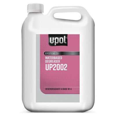 U-POL SYSTEM 20 UP2002 Water Based Degreaser, 5 L Canister, Clear