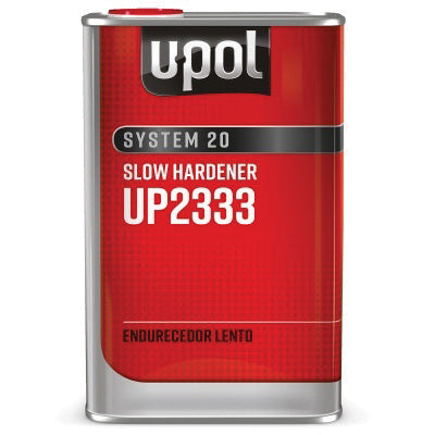 U-POL SYSTEM 20 UP2335 National Rule Slow Hardener, 2.5 L Tin, Clear, Liquid, Use With: 2K Primers a
