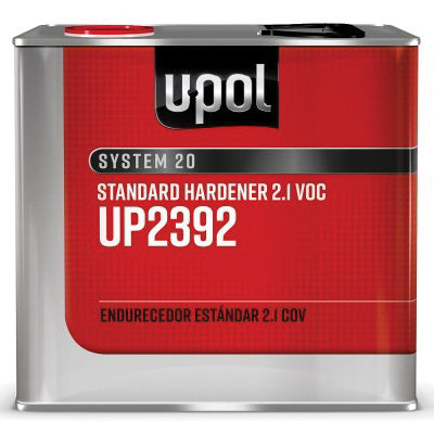 U-POL SYSTEM 20 UP2392 Standard Hardener, 2.5 L Tin, Clear, Liquid, Use With: 2.1 VOC 2K Primers and