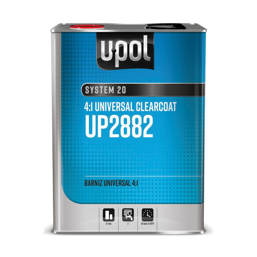 U-POL SYSTEM 20 UP2882 Universal Clear Coat, 1 gal, 4:1 Mixing