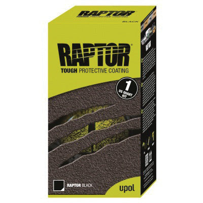 U-POL RAPTOR UP4804 2.6 VOC Raptor Kit, 1 qt Spray Bottle, Tintable, 30 sq-ft Coverage, 5 to 7 days