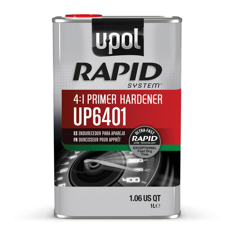 U-POL RAPID SYSTEM UP6401 Primer Hardener, 1 L Tin, Clear, Liquid