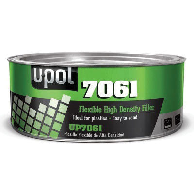 U-POL UP7061 Flexible High Density Body Filler, 600 mL Tin, Black, Paste, Flexible High Density