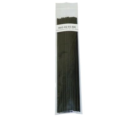 Polyvance R02-02-03-BK Welding Rod, 3/16 in Dia x 12 in L, Round, Polypropylene, Black