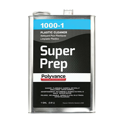 Polyvance Super Prep 1000-1 Plastic Cleaner, 1 gal Can, Clear