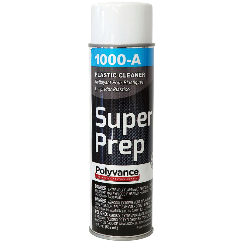 Super Prep Plastic Cleaner 1000A, Clear, 19 oz Aerosol Can for Surface Prep