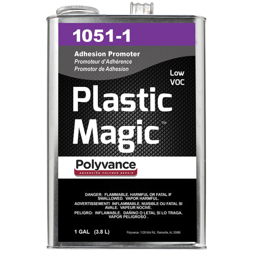 Polyvance Plastic Magic 1051-1 Low VOC Adhesion Promoter, 1 gal, Clear, Liquid, 439 g/L