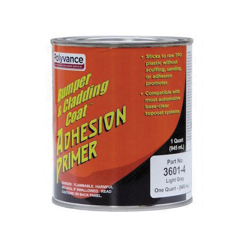 Polyvance Bumper & Cladding Coat 3601-4 Adhesion Primer, 1 qt Can, Medium Viscosity Pourable Liquid,
