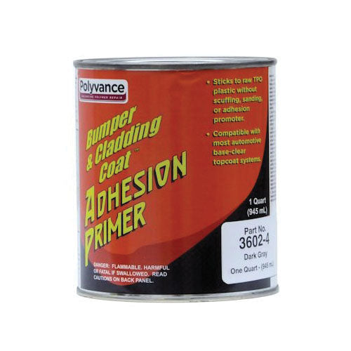 Polyvance Bumper & Cladding Coat 3602-4 Adhesion Primer, 1 qt Can, Medium Viscosity Pourable Liquid,