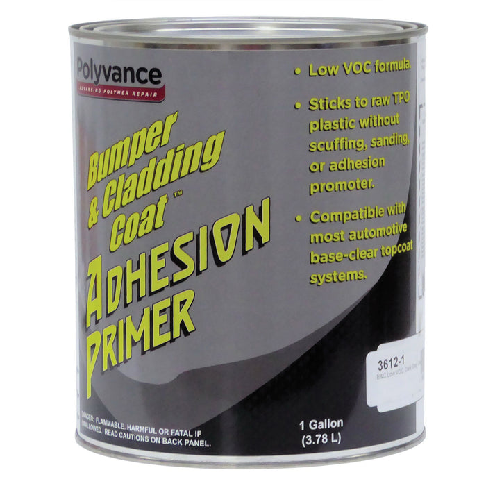 Polyvance Bumper & Cladding Coat 3612-1 Low VOC Adhesion Primer, 1 gal Can, Pourable Liquid, Dark Gr