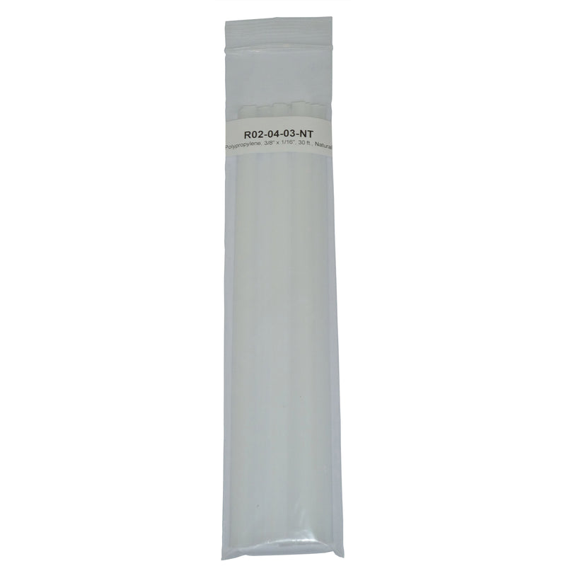 Polyvance R02-04-03-NT Welding Rod, 12 in L x 3/8 in W x 1/16 in THK, Flat, Polypropylene, Natural
