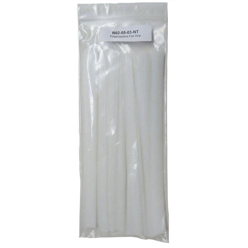 Polyvance R02-05-03-NT Welding Rod, 30 ft L x 5/8 in W x 1/16 in THK, Flat, Polypropylene, Natural