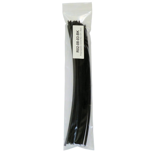 Polyvance R02-08-03-BK Corner Welding Rod, 12 in L x 1/4 in W x 1/4 in THK, V-Shape, Polypropylene,