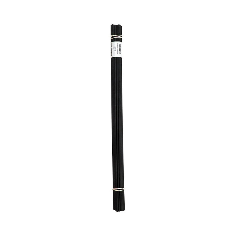 Polyvance R03-01-03-BK Welding Rod, 1/8 in Dia x 12 in L, Round, ABS, Black