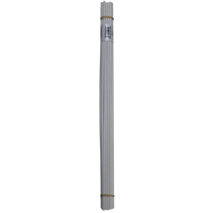 Polyvance R03-01-03-WH Welding Rod, 1/8 in Dia x 12 in L, Round, ABS, White
