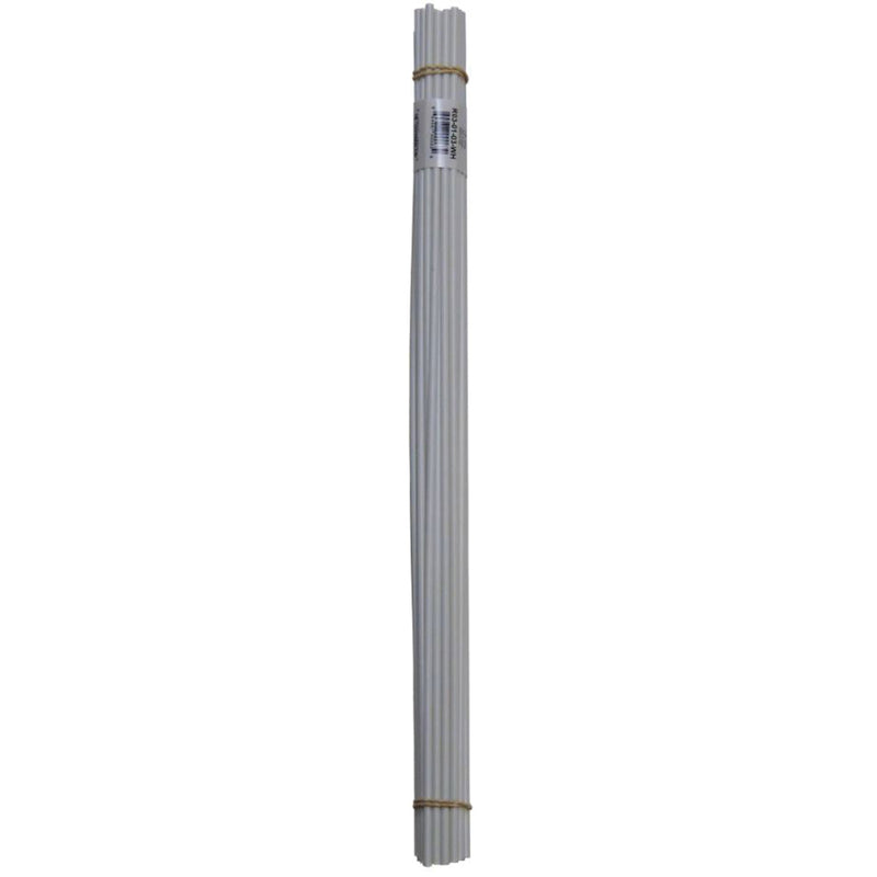 Polyvance R03-01-03-WH Welding Rod, 1/8 in Dia x 12 in L, Round, ABS, White
