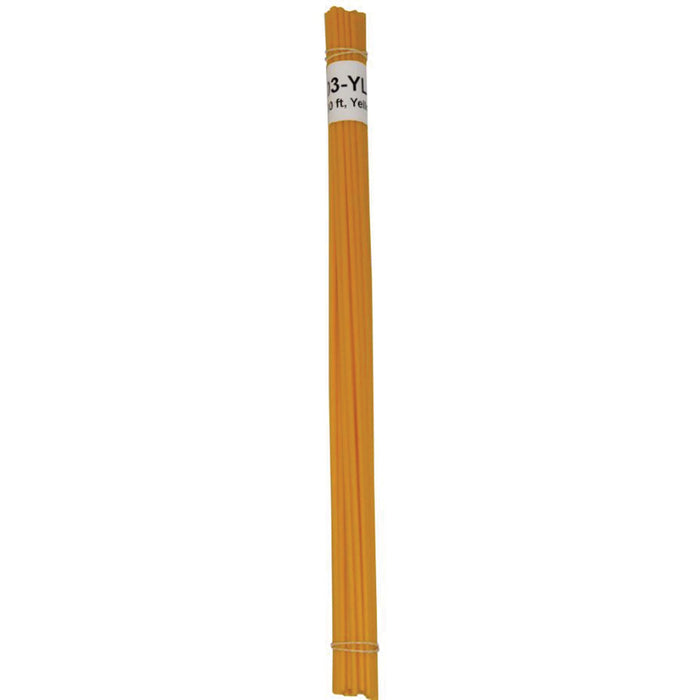 Polyvance R12-01-03-YL Welding Rod, 1/8 in Dia x 12 in L, Round, HDPE, Yellow