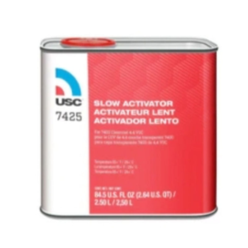 USC 7525-25 Slow Activator 2.5 L Liquid 2:1 Mixing Ratio for 7500 Clearcoat